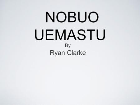 NOBUO UEMASTU By Ryan Clarke. NOBUO UEMASTU BIOGRAPHY Born in Kouchi City, Japan on March 21, 1959 Began playing piano at the age of 12 After college.