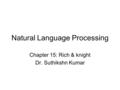 Natural Language Processing