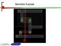 1 Inverter Layout. 2 TX Gate: Layout VDD VSS VO Vi C CCC For data path structure P+ N+