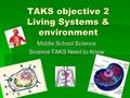 TAKS objective 2 Living Systems & environment Middle School Science Science TAKS Need to Know.