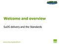 Www.ciria.org/landform Welcome and overview SuDS delivery and the Standards.