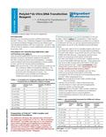 Cat # SL100688 Store at 4 0 C PolyJet In Vitro DNA Transfection Reagent ----- A Protocol for Transfections of Mammalian Cell 100 l 500 l 1000 l 15875.