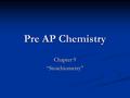 Pre AP Chemistry Chapter 9 “Stoichiometry”. How much can a reaction produce? To this point we are able to predict reactants and products of chemical reactions.