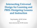 Intersecting Universal Design for Learning and PBIS: Designing Lessons and Instruction Peg Mazeika, WI RtI Center And Dana McConnell, WI RtI Center.