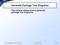 Open ModelSphere, a free CASE tool Page 1 © neosapiens 2010 Generate Package Tree Diagrams This tutorial shows how to generate package tree diagrams.