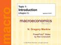 Macroeconomics fifth edition N. Gregory Mankiw PowerPoint ® Slides by Ron Cronovich CHAPTER ONE The Science of Macroeconomics macro © 2002 Worth Publishers,