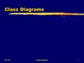 Engineering 5895: Software Design 9/11/01Class Diagrams 1.