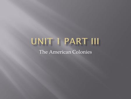 The American Colonies.  Would you willingly leave your home to start a new life if the government did not respect your basic rights? Explain why.