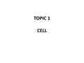 TOPIC 1 CELL. What is your pencil made of? What is SCIS building made of? What is an apple tree made of? What is your body made of?