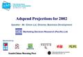 Adspend Projections for 2002 Speaker : Mr. Simon Lai, Director, Business Development Marketing Decision Research (Pacific) Ltd Sponsored by: