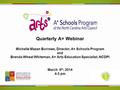 Quarterly A+ Webinar Michelle Mazan Burrows, Director, A+ Schools Program and Brenda Wheat Whiteman, A+ Arts Education Specialist, NCDPI March 6 th, 2014.