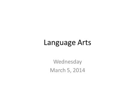 Language Arts Wednesday March 5, 2014. Opening 13ish Rules for Using Commas Rule #1: Use a comma before any coordinating conjuction (FANBOYS) that links.