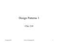 18 April 2005CSci 210 Spring 20051 Design Patterns 1 CSci 210.