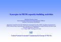 United Nations Economic Commission for Europe (UNECE) Synergies in PRTR capacity-building activities Michael Stanley-Jones Environmental Information Management.