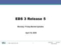 Lead from the front Texas Nodal  1 EDS 3 Release 5 Monday / Friday Market Updates April 18, 2008.