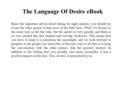 The Language Of Desire eBook Basic but important advice about dating for eight minutes, you should try to get the other person is that most of the little.