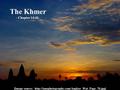 The Khmer - Chapter 14:iii - [Image source: