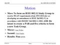 Doc.: IEEE 802.11-04/0765r0 Submission July 2005 Jesse Walker (Intel Corporation) Slide 1 Motion Move To form an IEEE 802.11 Study Group to receive WLAN.