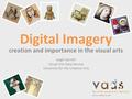 Digital Imagery creation and importance in the visual arts Leigh Garrett Visual Arts Data Service University for the Creative Arts.