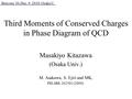 Third Moments of Conserved Charges in Phase Diagram of QCD Masakiyo Kitazawa (Osaka Univ.) M. Asakawa, S. Ejiri and MK, PRL103, 262301 (2009). Baryons’10,