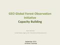 September 2014 Armenia Colombia GEO Global Forest Observation Initiative Capacity Building Evan Notman United States Agency for International Development.