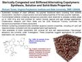 Systematic increase of chain stiffness, via polymer backbone steric crowding from stilbene incorporation, resulted in unique solution and solid state properties.