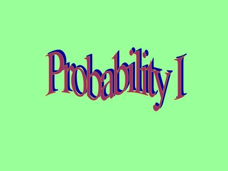 Sample space the collection of all possible outcomes of a chance experiment –Roll a dieS={1,2,3,4,5,6}