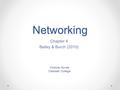 Networking Chapter 4 Bailey & Burch (2010) Victoria Hynes Caldwell College.