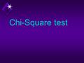 Chi-Square test. PRESENTED BY: Dr.Zhian Salah Ramzi Head of community and Family medicine/ sulaimani university.