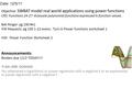 Objective: SWBAT model real world applications using power functions CRS: Functions 24-27 -Evaluate polynomial functions expressed in function values.