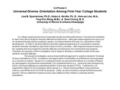 5.6 Poster 2 Universal-Diverse Orientation Among First-Year College Students Lisa B. Spanierman, Ph.D., Helen A. Neville, Ph. D., Hsin-ya Liao, M.A., Ying-Fen.
