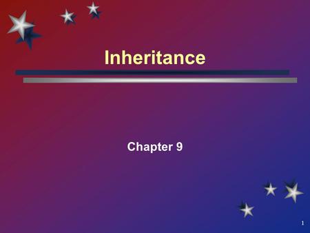 1 Inheritance Chapter 9. 2 What You Will Learn Software reusability (Recycling) Inheriting data members and functions from previously defined classes.