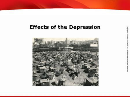 TEKS 8C: Calculate percent composition and empirical and molecular formulas. Effects of the Depression.