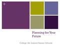 + Planning for Your Future College life beyond Rainier Schools.