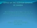 Zambia Overview Cont. Zambia Overview Zambia has an estimated Population of 12 – 14 million people and the following are some major economic indicators.