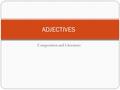 Composition and Literature ADJECTIVES. Adjectives: Adjectives modify (describe) verbs, adjectives, and other adverbs. Adjectives answer the following.