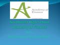 (AOF) Site Coordinator, Ms. Maria Waters. Part of the National Academy Foundation Students focus on courses for career opportunities in business, entrepreneurship,