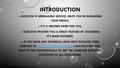 INTRODUCTION -- OUTLOOK IS WEBMAILING SERVICE, HELPS YOU IN MANAGING YOUR EMAILS. -- IT’S A HELPING HAND FOR YOU. -- OUTLOOK PROVIDE YOU A GREAT FEATURE.