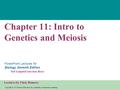 Copyright © 2005 Pearson Education, Inc. publishing as Benjamin Cummings PowerPoint Lectures for Biology, Seventh Edition Neil Campbell and Jane Reece.