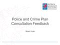 Police and Crime Plan Consultation Feedback Marc Hole.