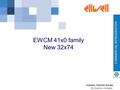 Invensys Controls Europe An Invensys Company EWCM 41x0 family New 32x74.