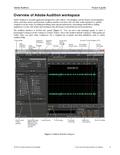 Adobe AuditionProject 4 guide © 2012 Adobe Systems IncorporatedOverview of Adobe Audition workspace1 Adobe Audition is an audio application designed for.