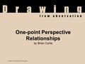 © 2002, The McGraw-Hill Companies One-point Perspective Relationships by Brian Curtis © 2002, The McGraw-Hill Companies.