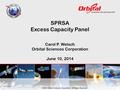 © 2014 Orbital Sciences Corporation. All Rights Reserved. SPRSA Excess Capacity Panel Carol P. Welsch Orbital Sciences Corporation June 10, 2014 1 Welsch.