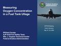 Federal Aviation Administration Measuring Ullage Oxygen Concentration February 10-12, 2009 0 Measuring Oxygen Concentration in a Fuel Tank Ullage Federal.