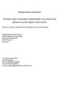 Supplementary Information The latent origin of replication of Epstein-Barr virus directs viral genomes to active regions of the nucleus Manuel J. Deutsch,