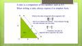 A ratio is a comparison of two numbers such as 4:5. When writing a ratio, always express it in simplest form. A B C D 3.6 6 8 4.8 10 What is the ratio.