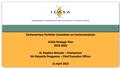 Parliamentary Portfolio Committee on Communications ICASAStrategic Plan ICASA Strategic Plan2016-2020 Dr Stephen Mncube – Chairperson Mr Pakamile Pongwana.