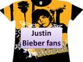 Justin Bieber fans. What can you buy? Silly bandz, posters, shirts, mugs, teddy bears, necklaces, earrings, hats, bags, wallets, pins, dolls, wall paper,