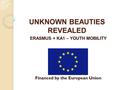 UNKNOWN BEAUTIES REVEALED ERASMUS + KA1 – YOUTH MOBILITY Financed by the European Union.